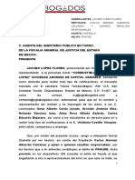 Calcaneo Y Quienes Resulten Responsables: Querellantes: Jacobo Lopez Flores Imputados: Carlos German Albarran