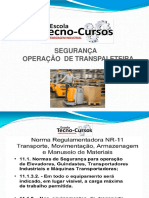 Segurança na operação de paleteiras