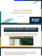 Metode de Conversie A Energiei Mecanice: FIZICA 21.02.2023