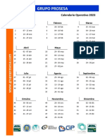 Calendario Operativo 2023