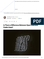 Difference Between Open and Public Data