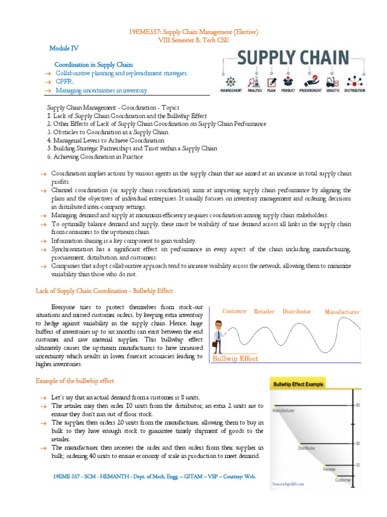 Supply Chain Coordination Strategies | PDF | Supply Chain | Inventory