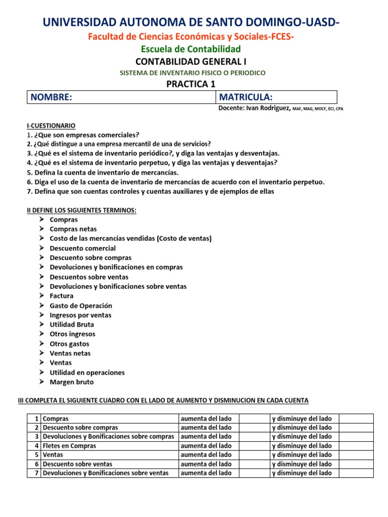 Practica No 1 2 Contabilidad 1 Descargar Gratis Pdf Contabilidad