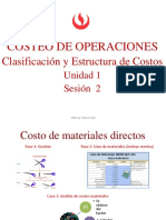 Costeo de operaciones: Clasificación y estructura de costos