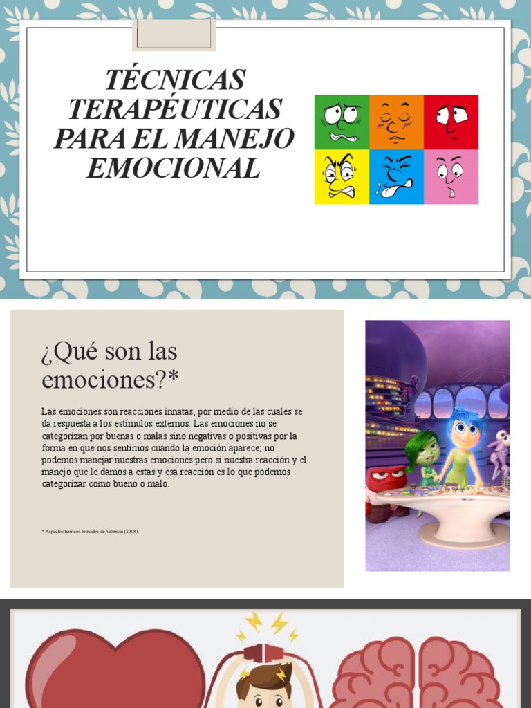 Técnicas de Manejo Emocional Efectivas | PDF | Las emociones | Dolor