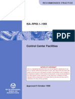 ISA-RP60.1-1990: Control Center Facilities