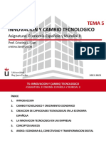 Tema5 InnovacionyCambioTecnologico