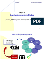 Topic 3 Shaping The Market Offering - 2022 - EdV