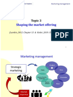 Shaping the Market Offering