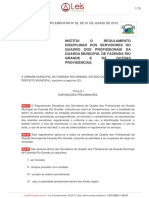 Regulamento Disciplinar Guarda Municipal Fazenda Rio Grande