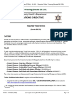 Field Operations Directives (FODs) 20-003 - Required Video Viewing (Senate Bill 230) - 4-18-2023