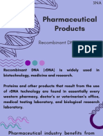 Recombinant DNA Technology in Pharmaceutical Products