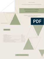Exploração Formal Diedros em Papel: Volume e Espaço - Licenciatura em Design de Interiores e Equipamento