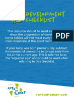 On Target - Baby Developmental Checklist