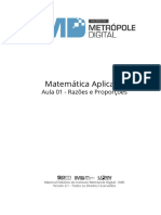 01 Razoes e Proporcoes MATEMATICA APLICADA IMD