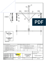 Detalle de amarras para portante de suspensión trifásico 23 Kv