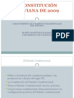 La Constitución boliviana de 2009 y el Estado constitucional