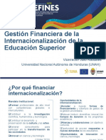 Gestión Financiera de La Internacionalización de La Educación Superior