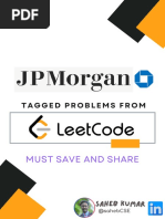 JP Morgan Tagged LeetCode Problems