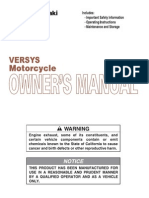 2010 Kawasaki Versys Owners Manual