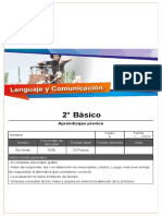 Evaluación - 31617 - Aprendizajes Previos - Lenguaje y Comunicación (N° 439) - 2° Básico - A