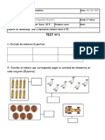 Prueba Matematica 1°