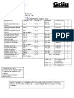 ALVARO GONZALEZ Lista de Precia