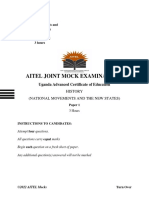 Aitel Joint Mock Examinations: Paper 1