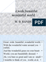 Great, Wide, Beautiful Wonderful World: W. B. Rands