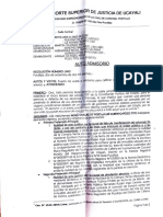 Auto Admisorio: Corte Superior de Justicia de Ucayali