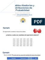 Variables Aleatorias y Distribuciones de Probabilidad 20220922