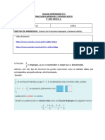 Fracciones impropias y números mixtos guía 6° básico