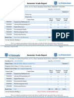 Semester Grade Report: LJ Polytechnic