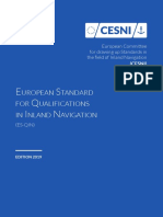 CESNI standards for operational level inland navigation qualifications