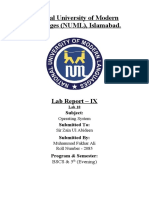 NUML Operating System Lab Report