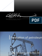 Formation of Petroleum