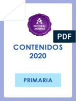 Contenido Primaria 2020 - Editorial Aguero