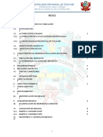 Indice: "Ciudad de Paz, Amor y Trabajo" "Año de La Unidad, La Paz y El Desarrollo"