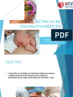 Tecnicas de Amamantamiento: Lic. Miriam Ruiz Mamani