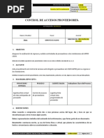 Procedimiento de Control de Accesos | PDF | Finanzas y dinero