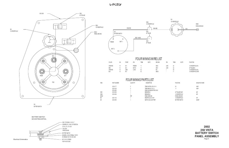 248 Vista Battery Switch Panel Assembly | PDF | Machines | Electrical ...
