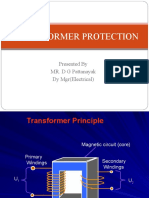 Transformer Protection: Presented by MR. D G Pattanayak Dy MGR (Electrical)