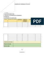 Experiencia de Aprendizaje #00-2023 I. - Datos Informativos