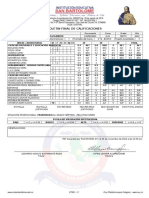 Boletin Final de Calificaciones