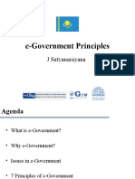 E-Government Principles: J Satyanarayana