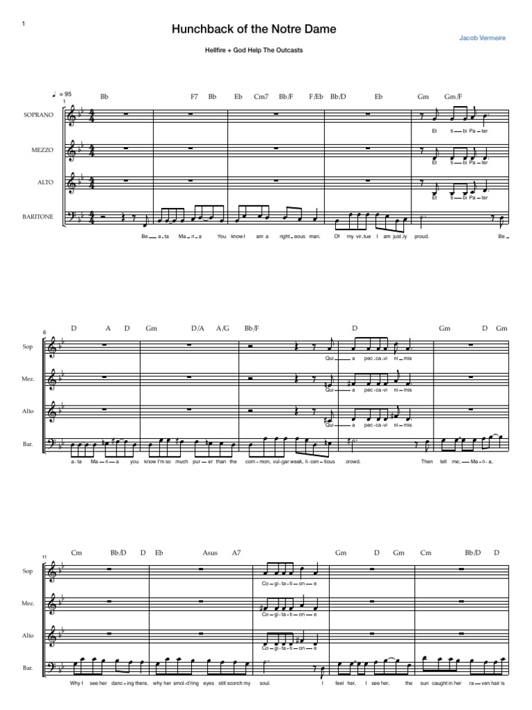 Hellfire and Outcasts Sheet Music PDF Song Recordings Produced Works