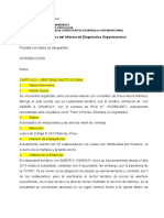 Estructura de Informe Diagnóstico Organizacional