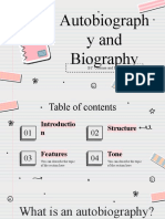 Autobiograph y and Biography: BY: Ohemaa and Nina