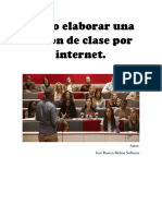 Como Elaborar Una Sesión de Clase Por Internet