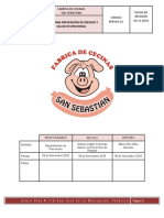 Programa Prevencion de Riesgos F.C. San Sebastian 2018-2019